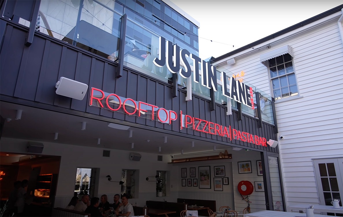 Justin Lane, where you can eat drink and be messy.