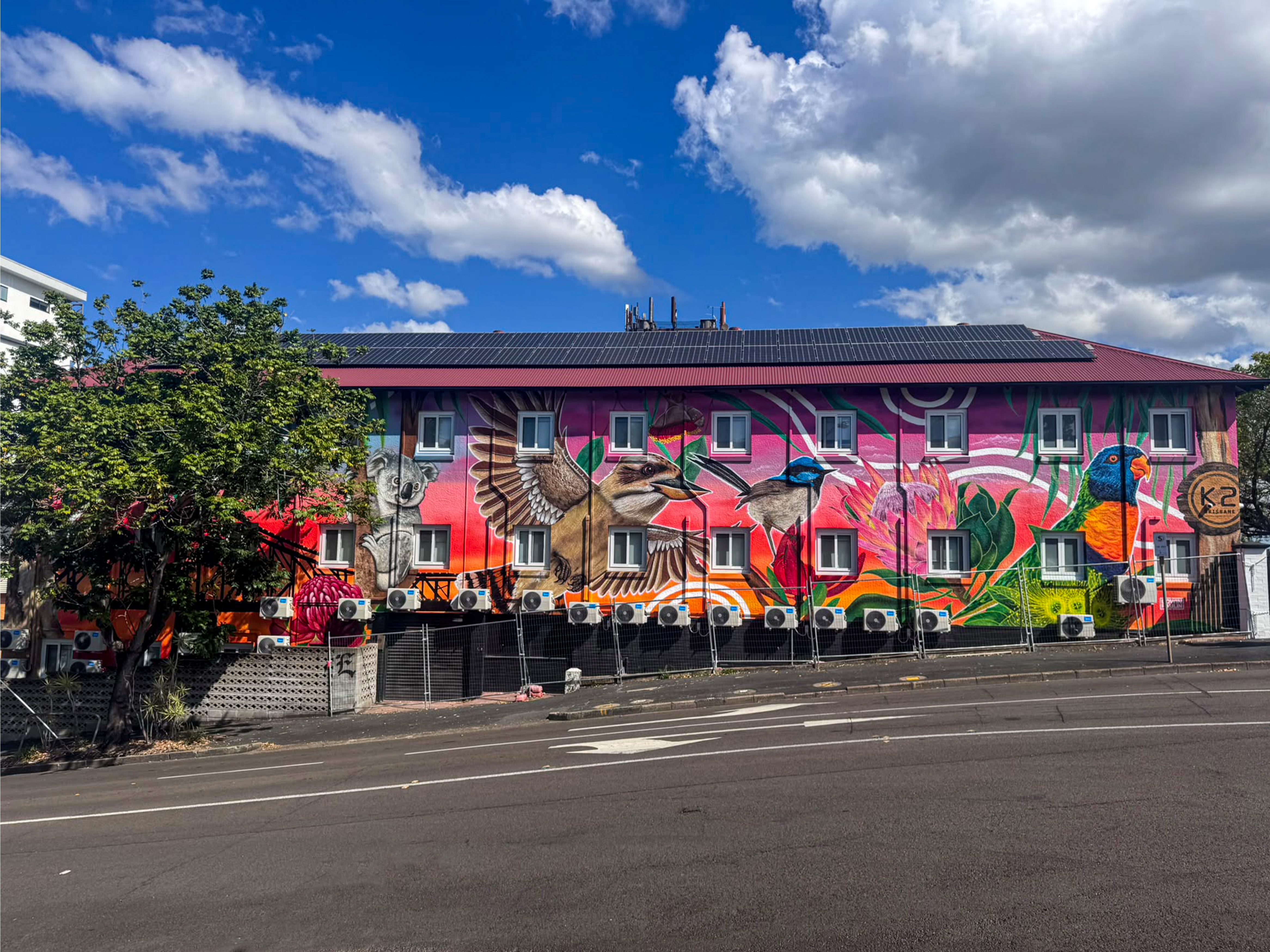 K2 Brisbane's New Three-Storey Mural Brings Native Wildlife to Spring Hill