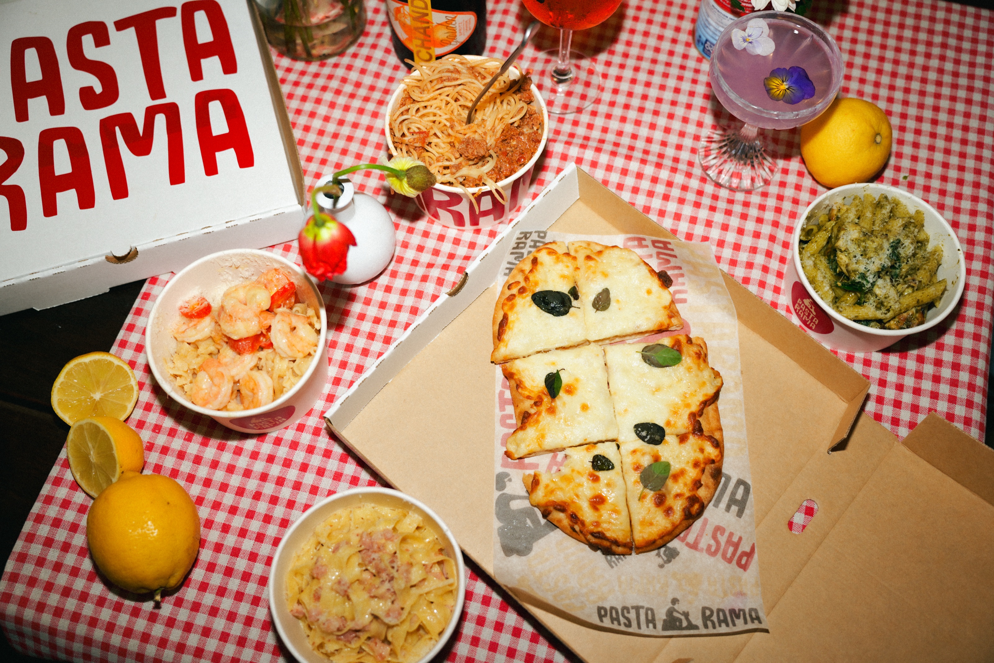Pastarama Brings Fresh Pasta and a Flaming Cheese Wheel to Distillery Road Market