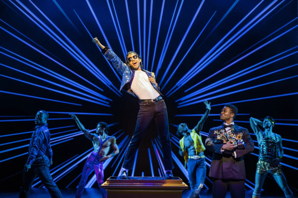 Ilario Grant as Michael Jackson in MJ The Musical at QPAC Brisbane. Photo: Daniel Boud