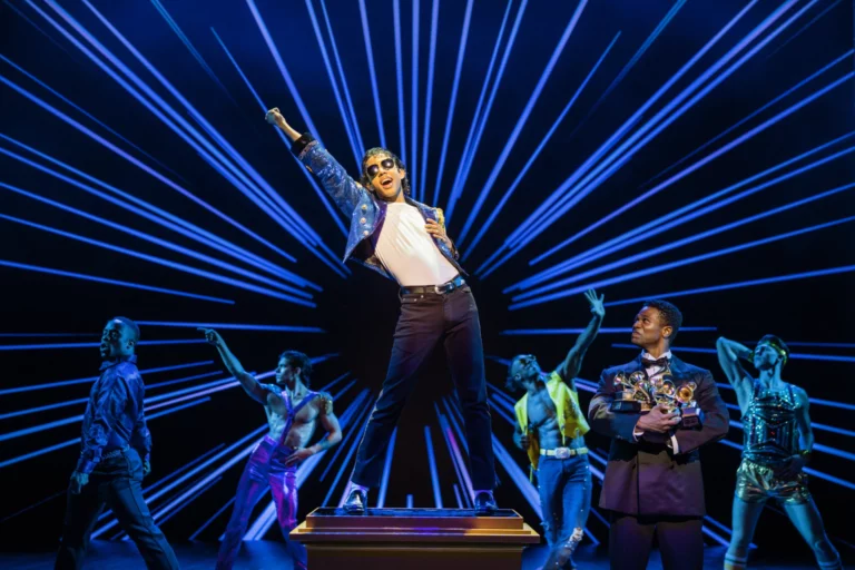 Ilario Grant as Michael Jackson in MJ The Musical at QPAC Brisbane. Photo: Daniel Boud
