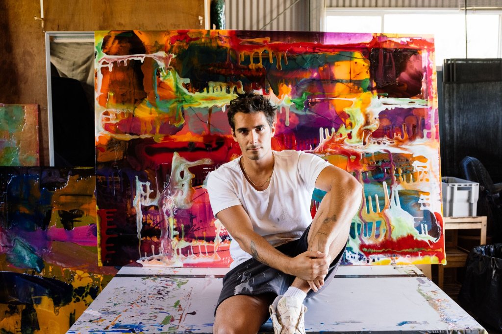 Jeremy Kay in his studio