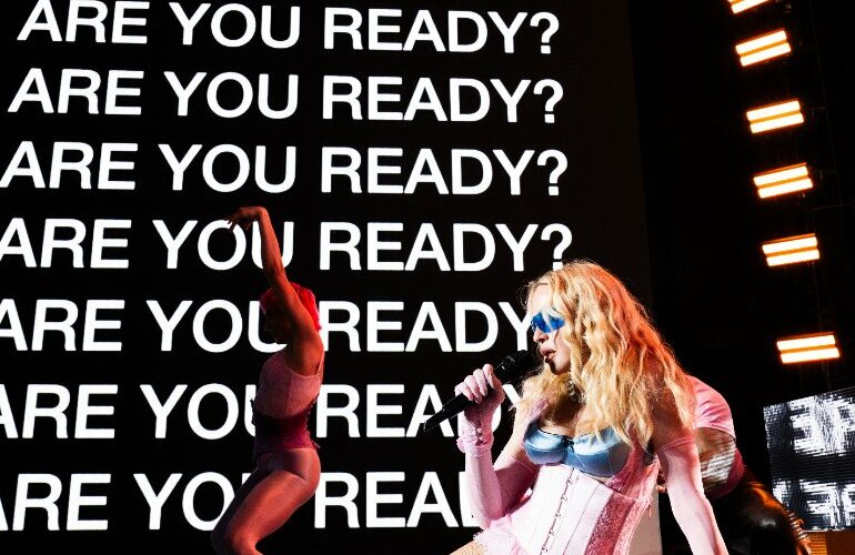 Madonna promoting Confessions II. Photo credit: Ricardo Gomes.