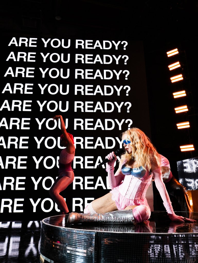 Madonna promoting Confessions II. Photo credit: Ricardo Gomes.